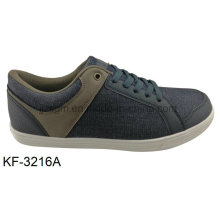 Casual Fashion Leisure Lace-on Men′s Canvas Shoes